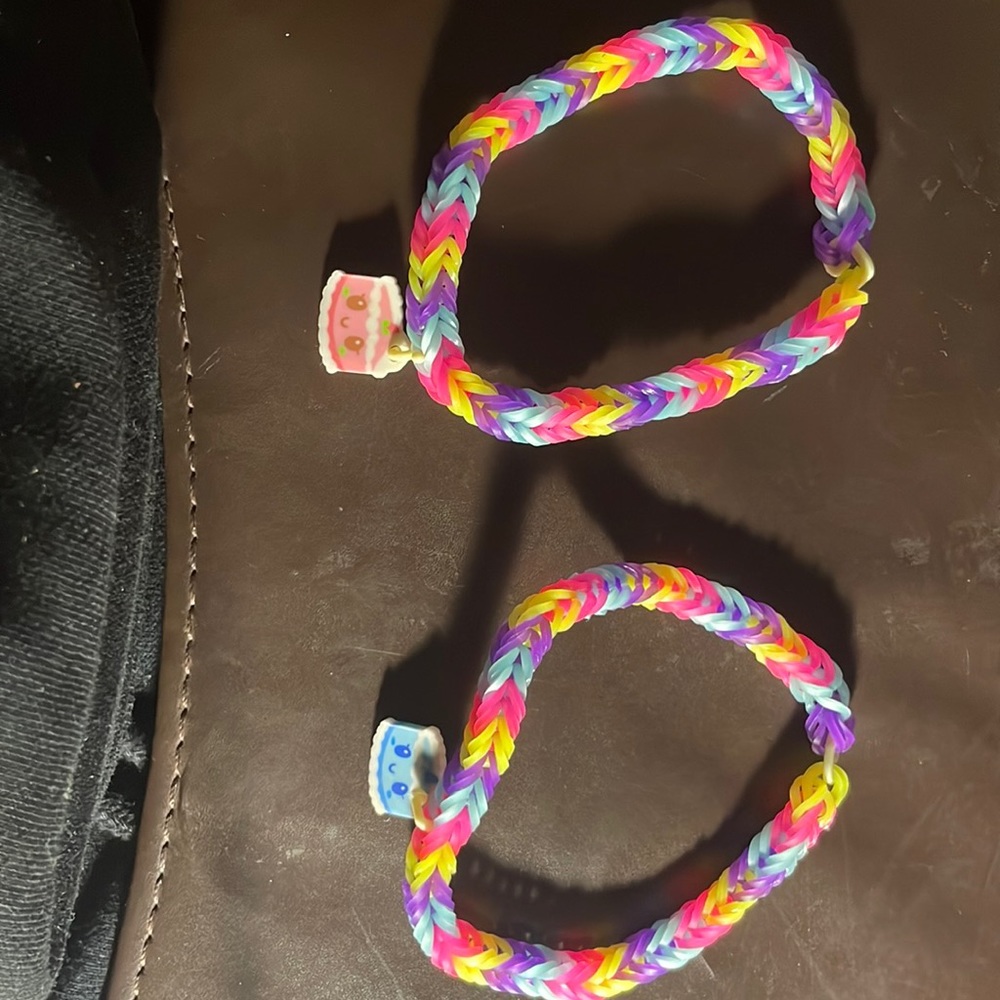 Two friendship bracelets